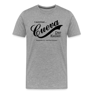 CUEVA SHIRT BLACK FONT - Grau meliert