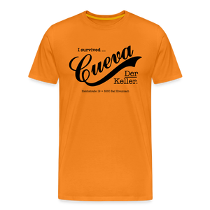 CUEVA SHIRT BLACK FONT - Orange