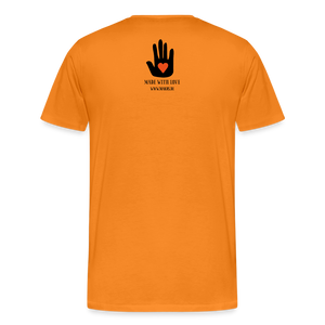 CUEVA SHIRT BLACK FONT - Orange