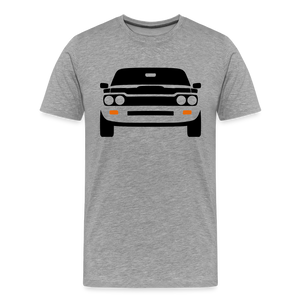 CLASSIC CAR SHIRT: CAPRI (black) - Grau meliert