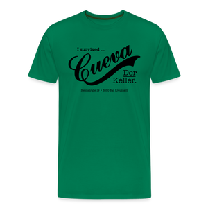 CUEVA SHIRT BLACK FONT - Kelly Green