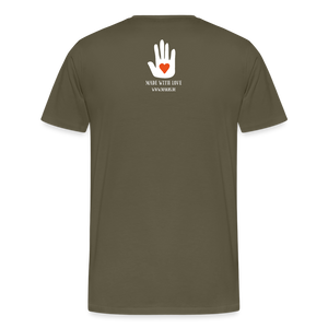 Männer Premium T-Shirt - Hawk Tuah - Khaki