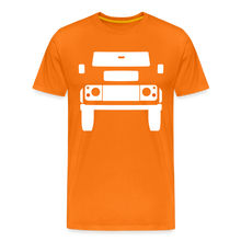 Laden Sie das Bild in den Galerie-Viewer, CLASSIC CAR SHIRT: BRITISH OFFROAD NEW (white) - Orange