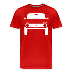 CLASSIC CAR SHIRT: Ni Va (white) - Rot
