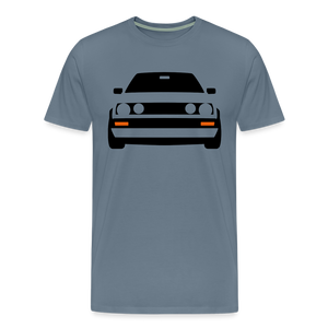 CLASSIC CAR SHIRT: ZWO (black) - Blaugrau