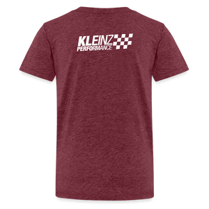 KLEINZ PERFORMANCE TEEN SHIRT - Bordeauxrot meliert